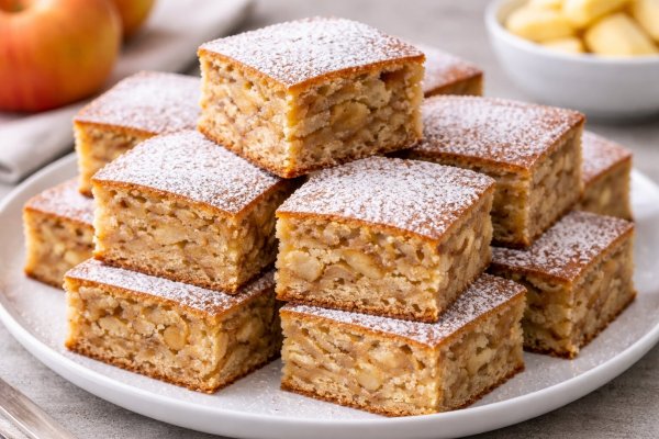 Prajitură de post cu mere – desert simplu, pufos și aromat