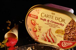 Cobbler cu piersici și înghețată cu topping crunchy - Delicios și parfumat